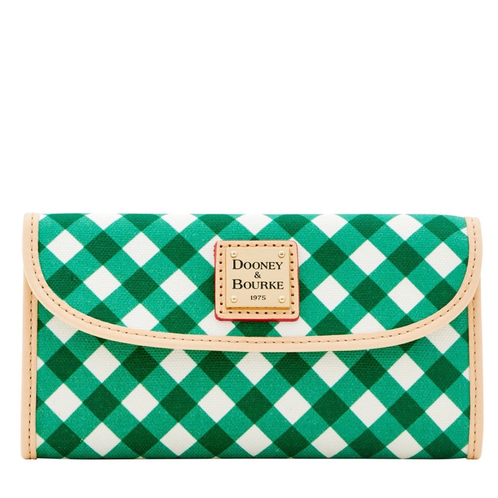 Dooney GINGHAM CONTINENTAL CLUTCH